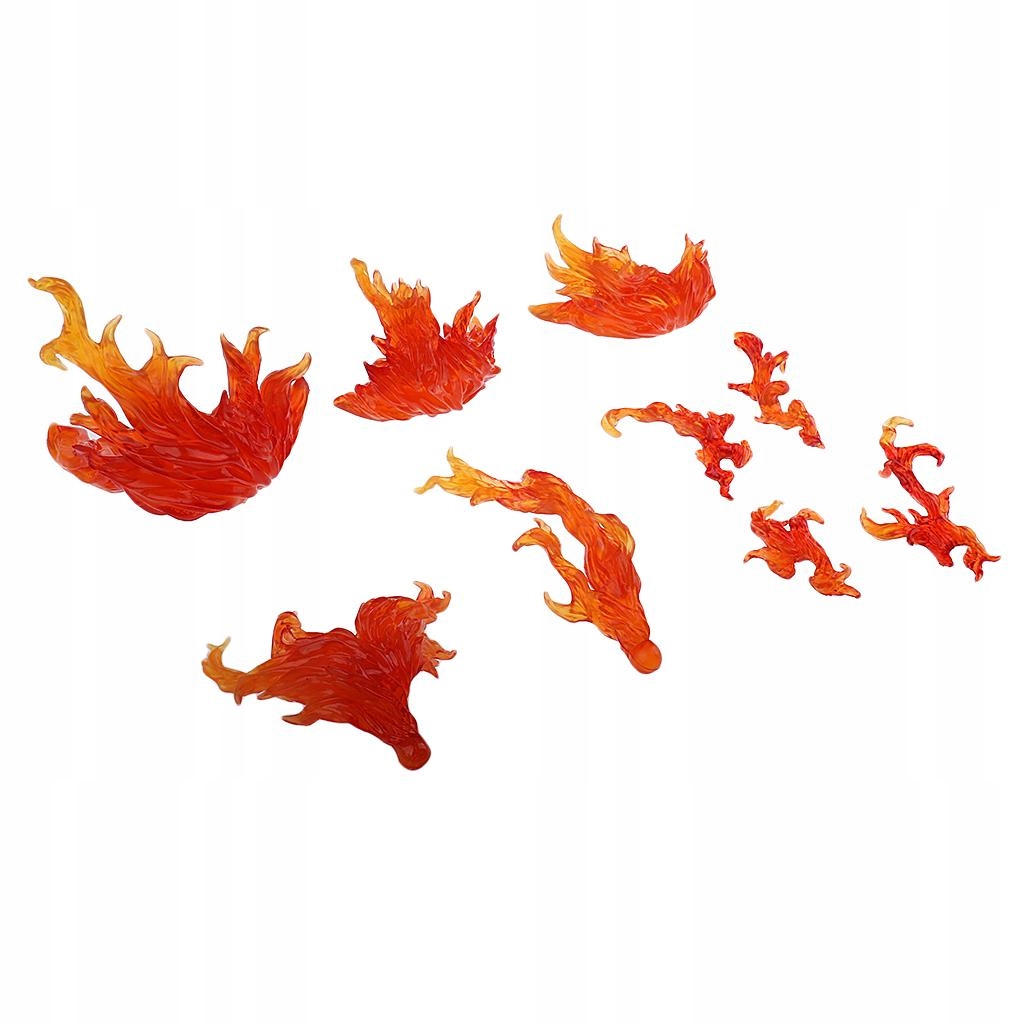 DIY Burning Fire Effect Action Figure Display Red