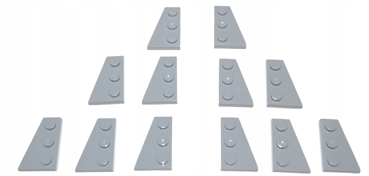 

Lego 43722 43723 Płytka 3x2 szara jasna (8g 6kpl
