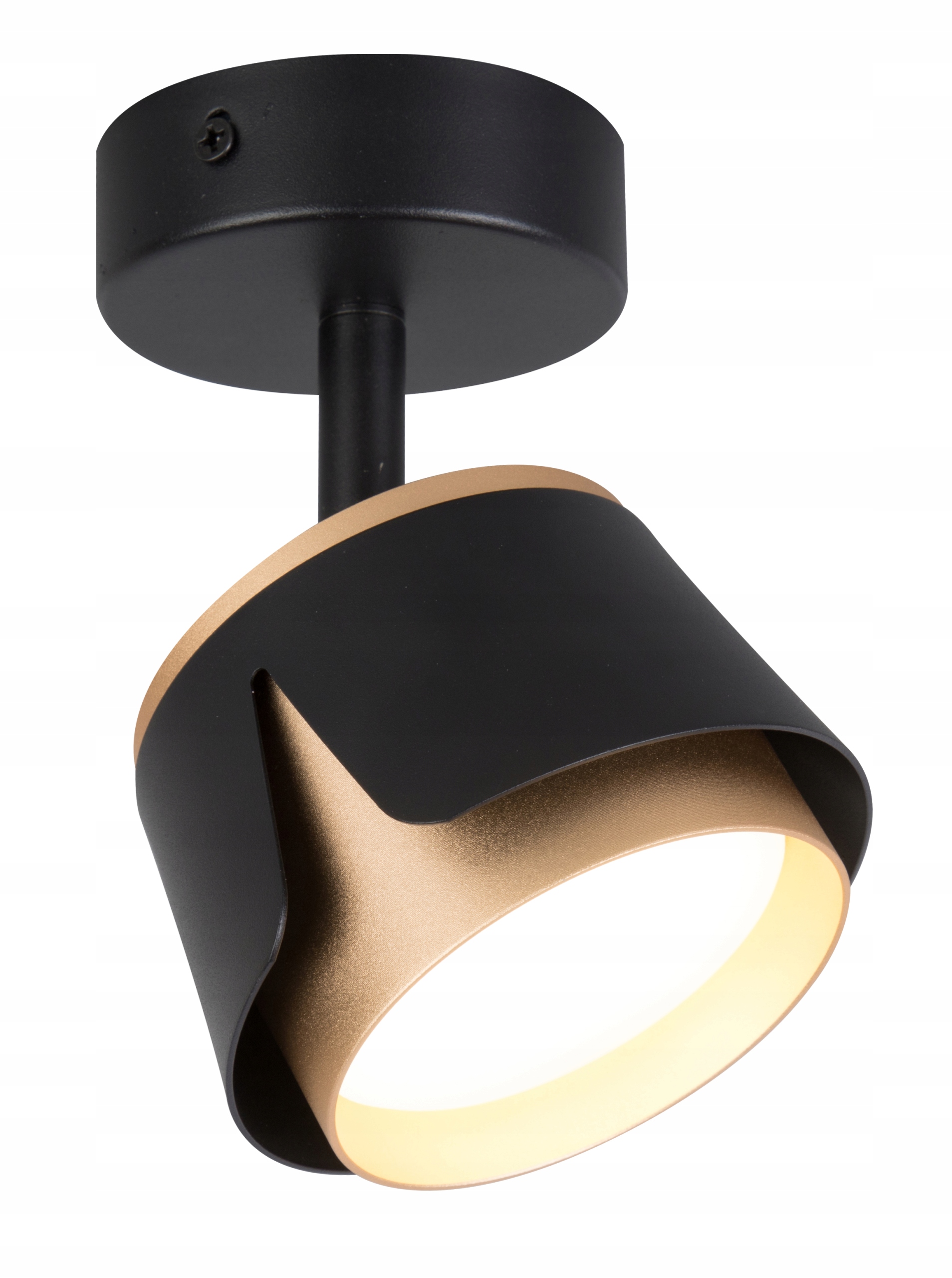 Závěsné stropní svítidlo spotová pohyblivá tuba černo-zlatá Zuo 1 GX53 Led