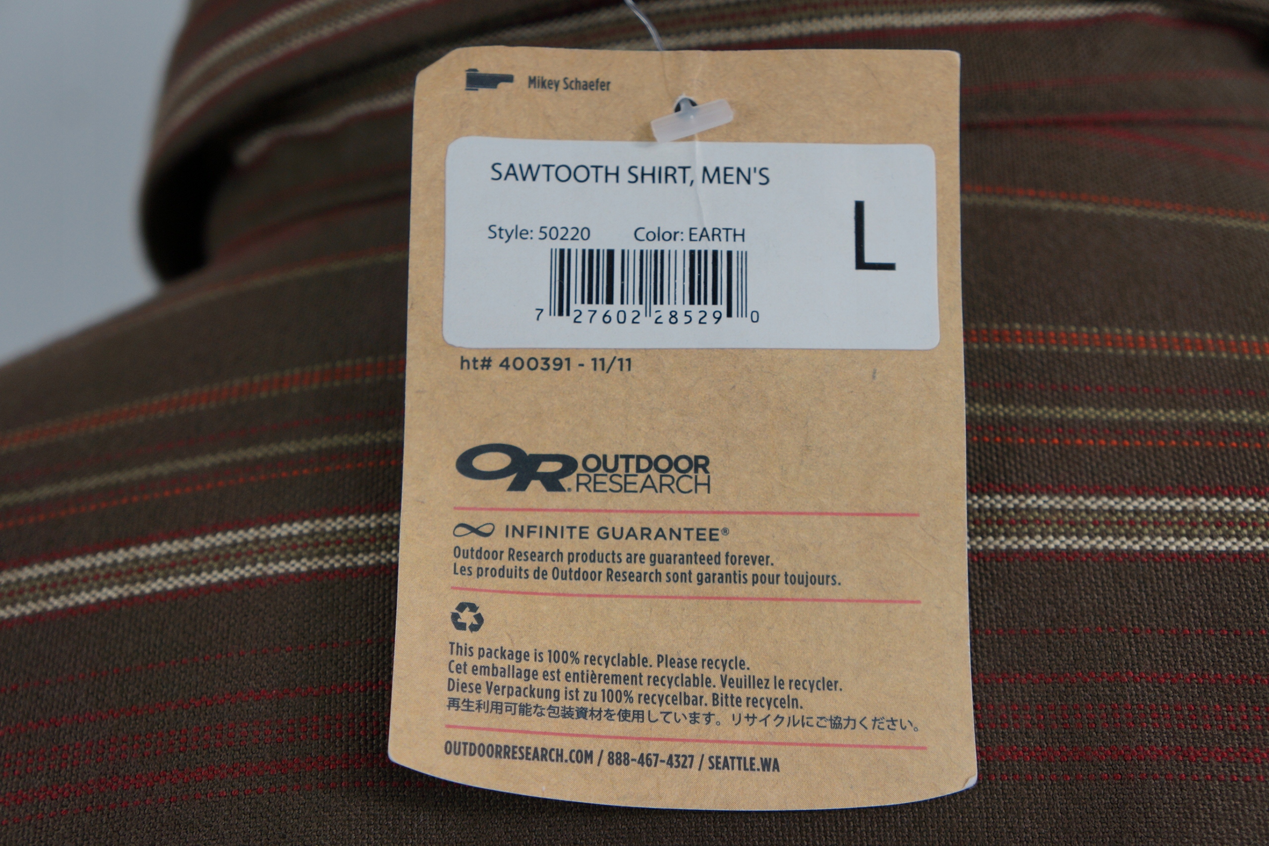 Koszula Outdoor Research Sawtooth męska Nowa L Kolor wielokolorowy