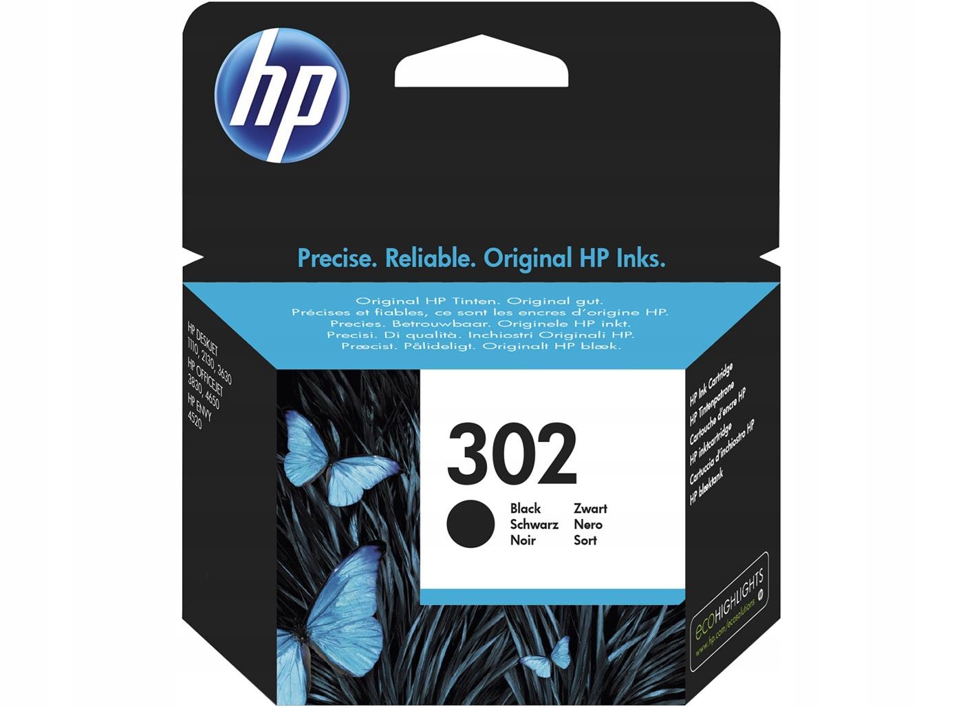 HP 302 black do 190str. Instant Ink