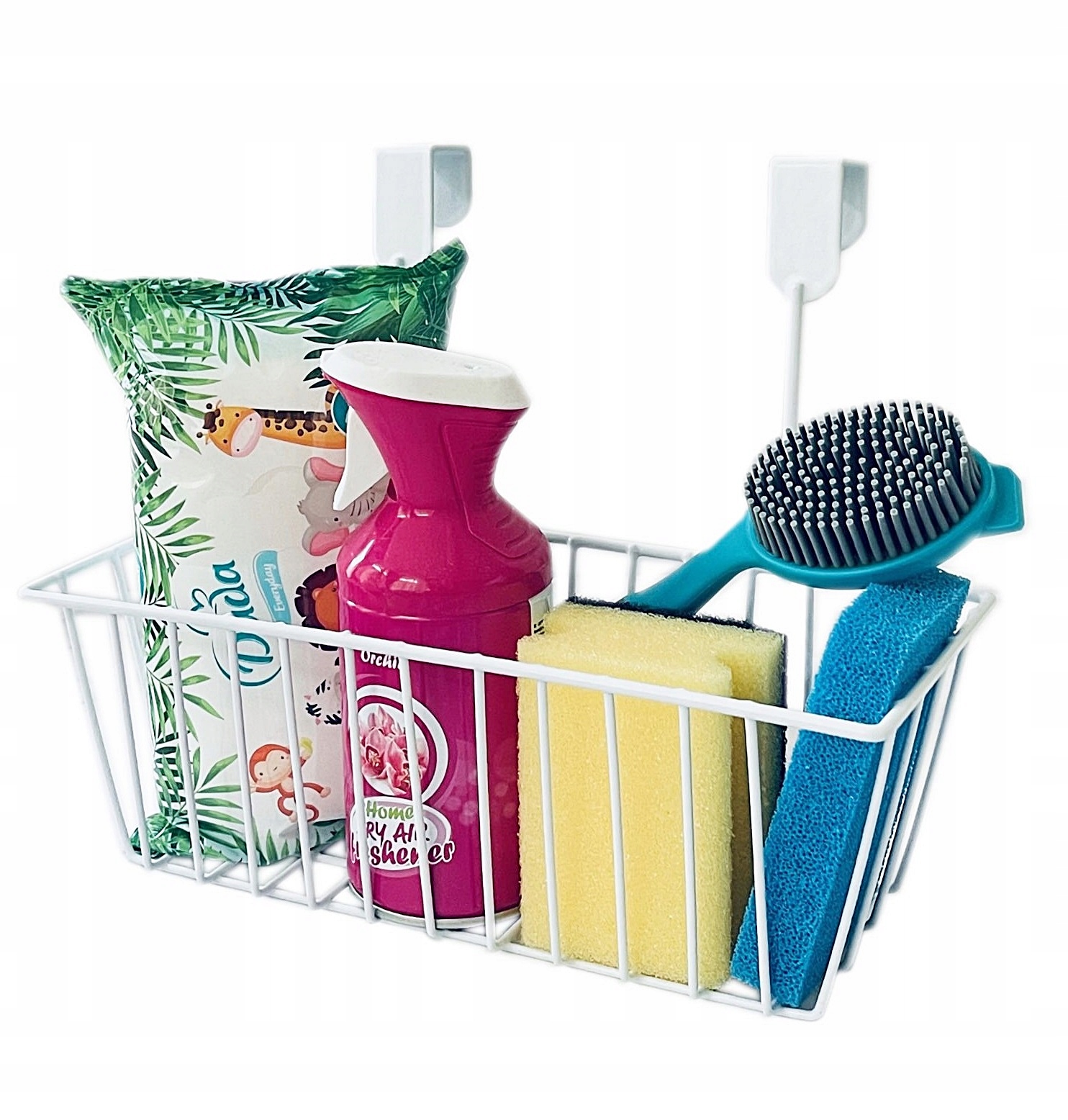 

Koszyk Metalowy Wiszący Na Drzwi Półka Biały