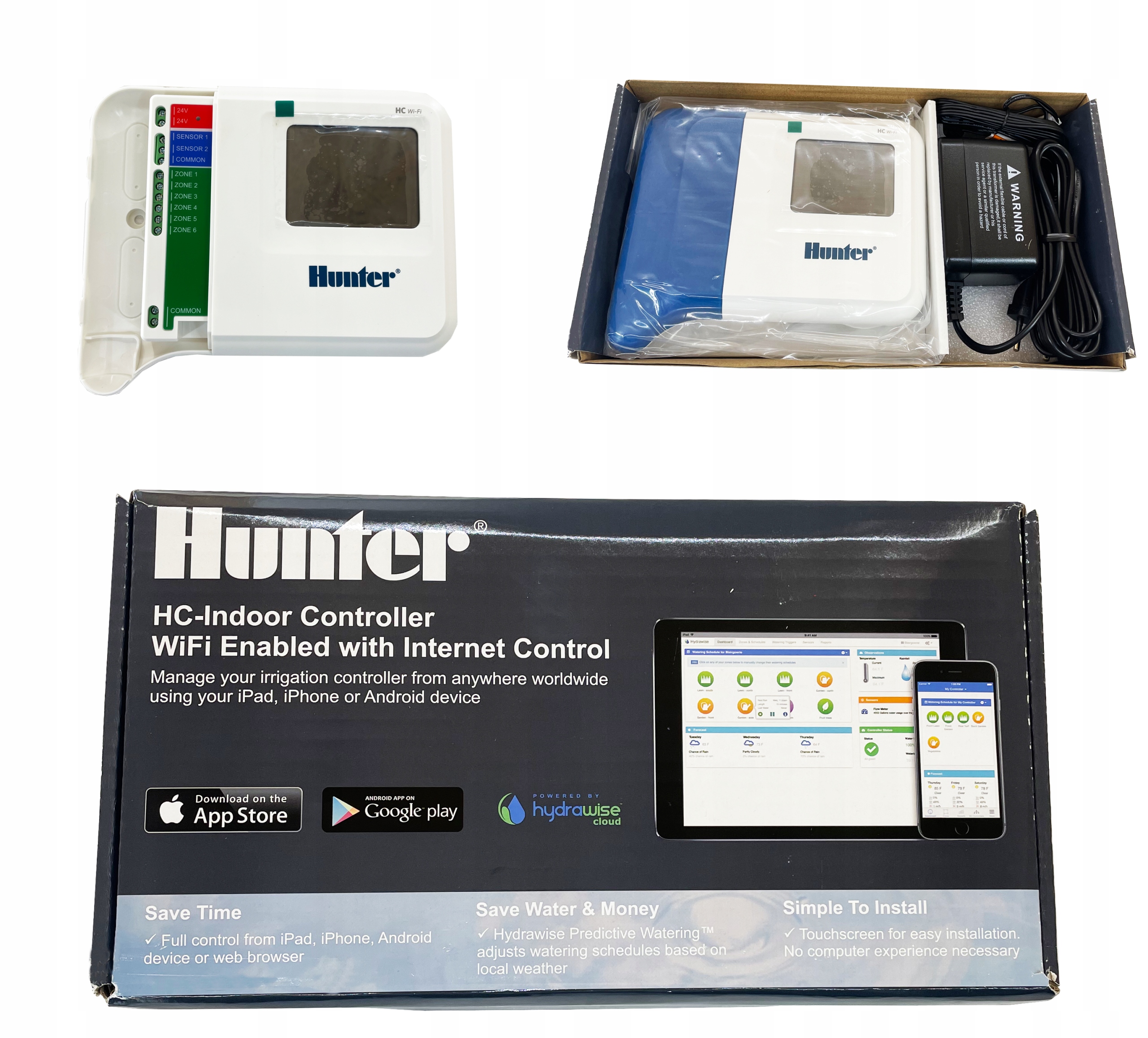 

Dotykowy Sterownik Wifi Hunter HC-601ie 6 sekcji