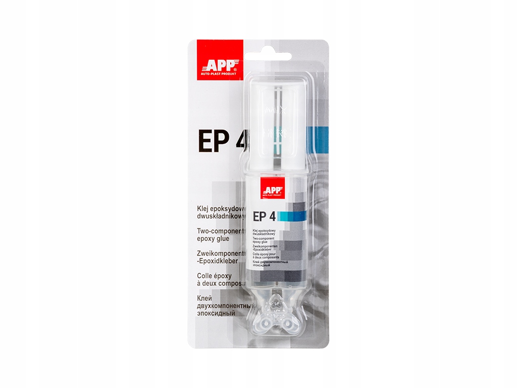 Klej epoksydowy dwuskładnikowy Uniwersalny Bezbarwny 2 x 12,5ml App EP4