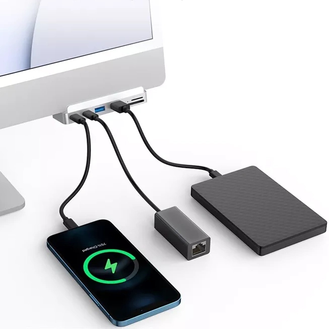 Hub stacja dokująca 6w1 USB do iMac 2021 iMC01 Producent Inna