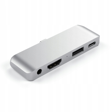 Satechi Aluminium Mobile Pro Hub Usb-c 60W, 4K Hdmi Usb-a 3.0 jack port
