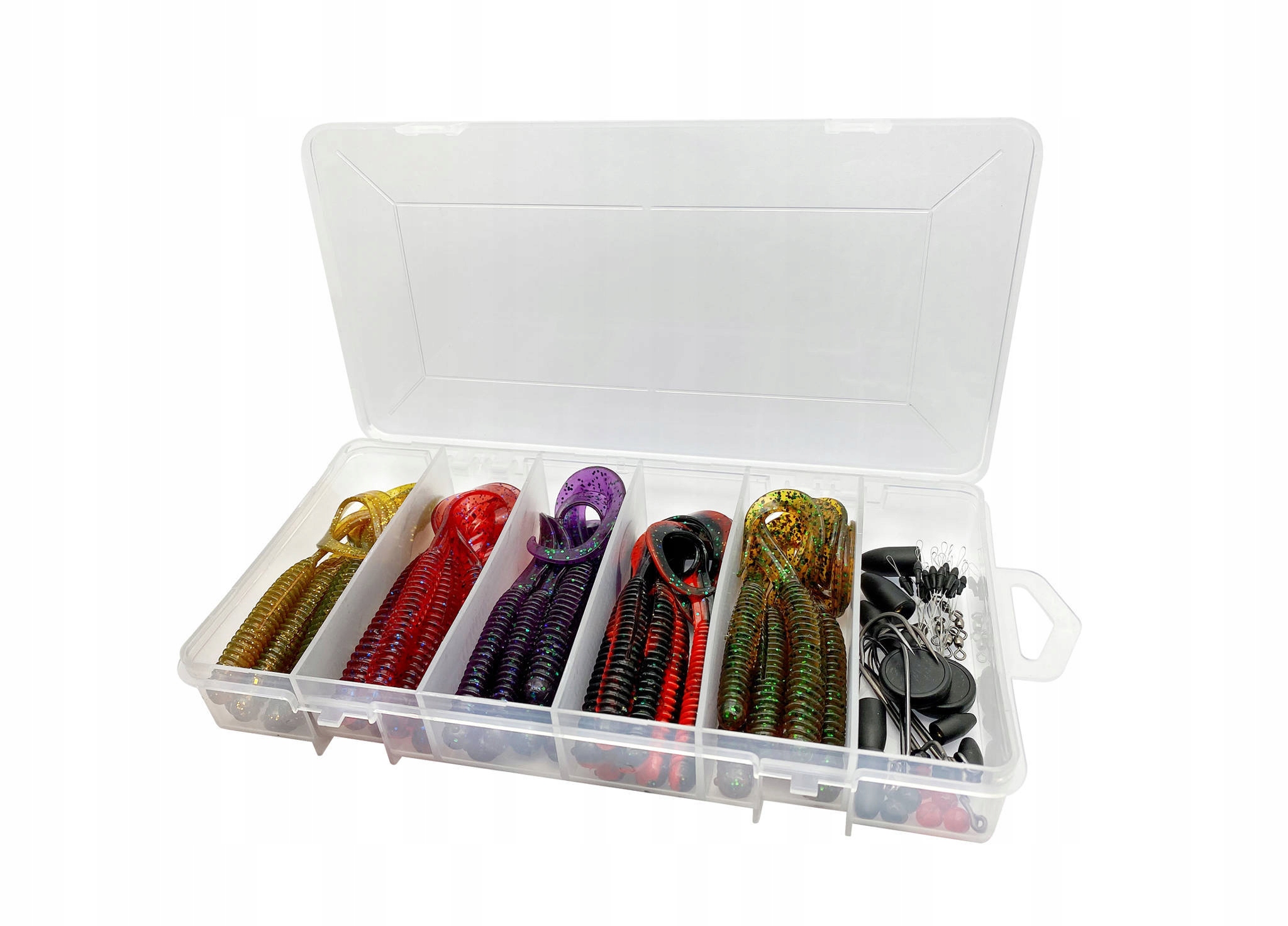 Zestaw Gum Savage Gear Rib Worm Kit 60szt