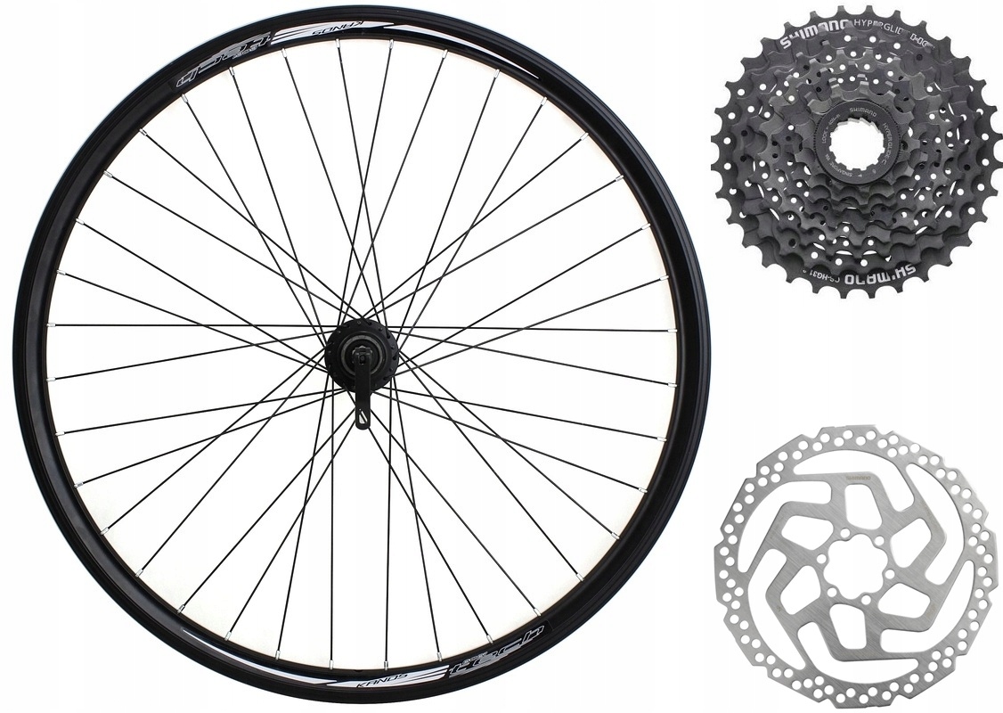 Koło Rowerowe 28 Cali Tylne Kaseta Shimano 8-RZĘDOWA Hamulce Tarczowe 6