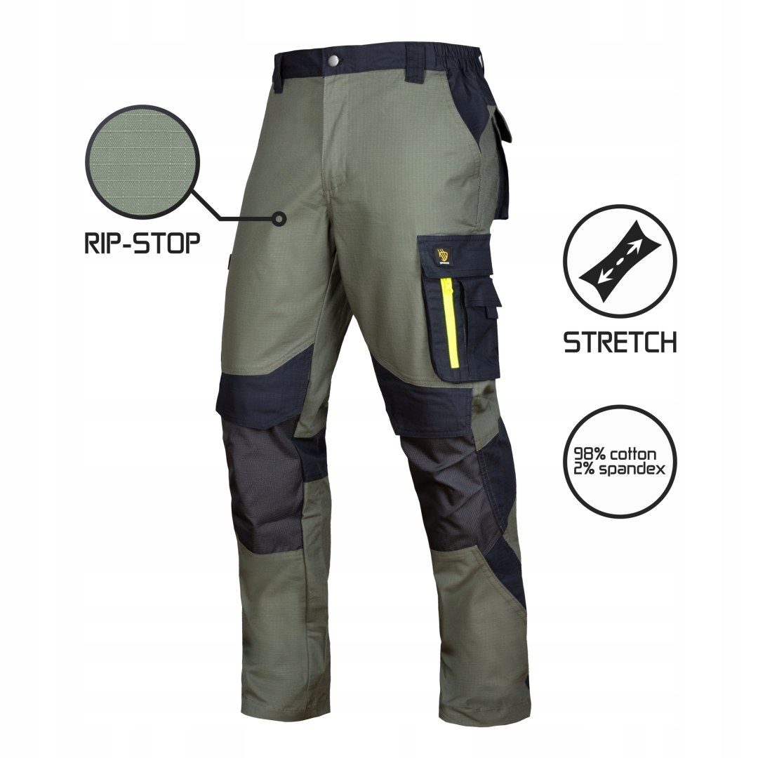 Spodnie Do Pasa Ultratech Rip-stop Stretch Green Rozm. 46