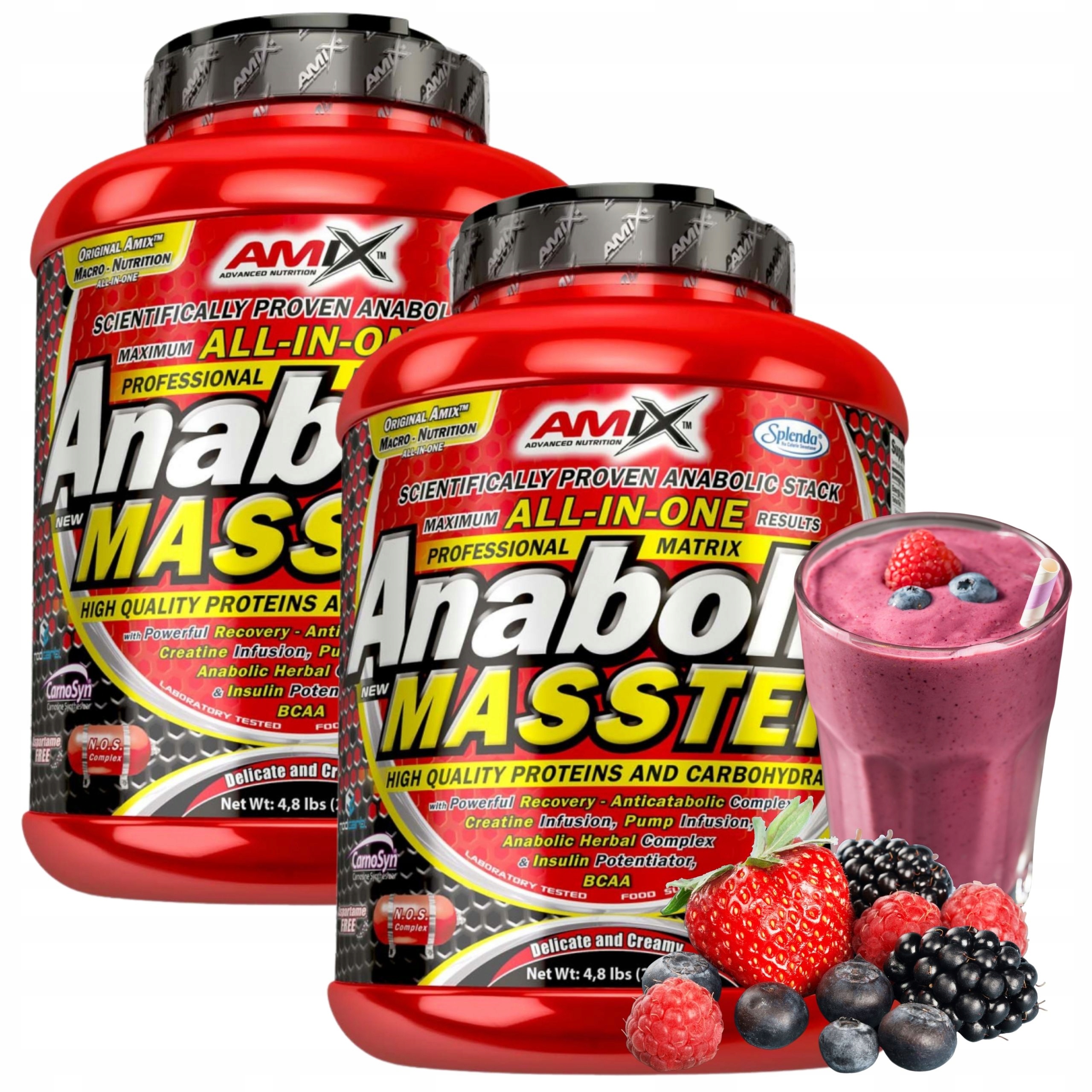 Protein Na Hmotu Gainer Mix Kreatin Cfm Protein Amix Anabolic Masster Ovocný
