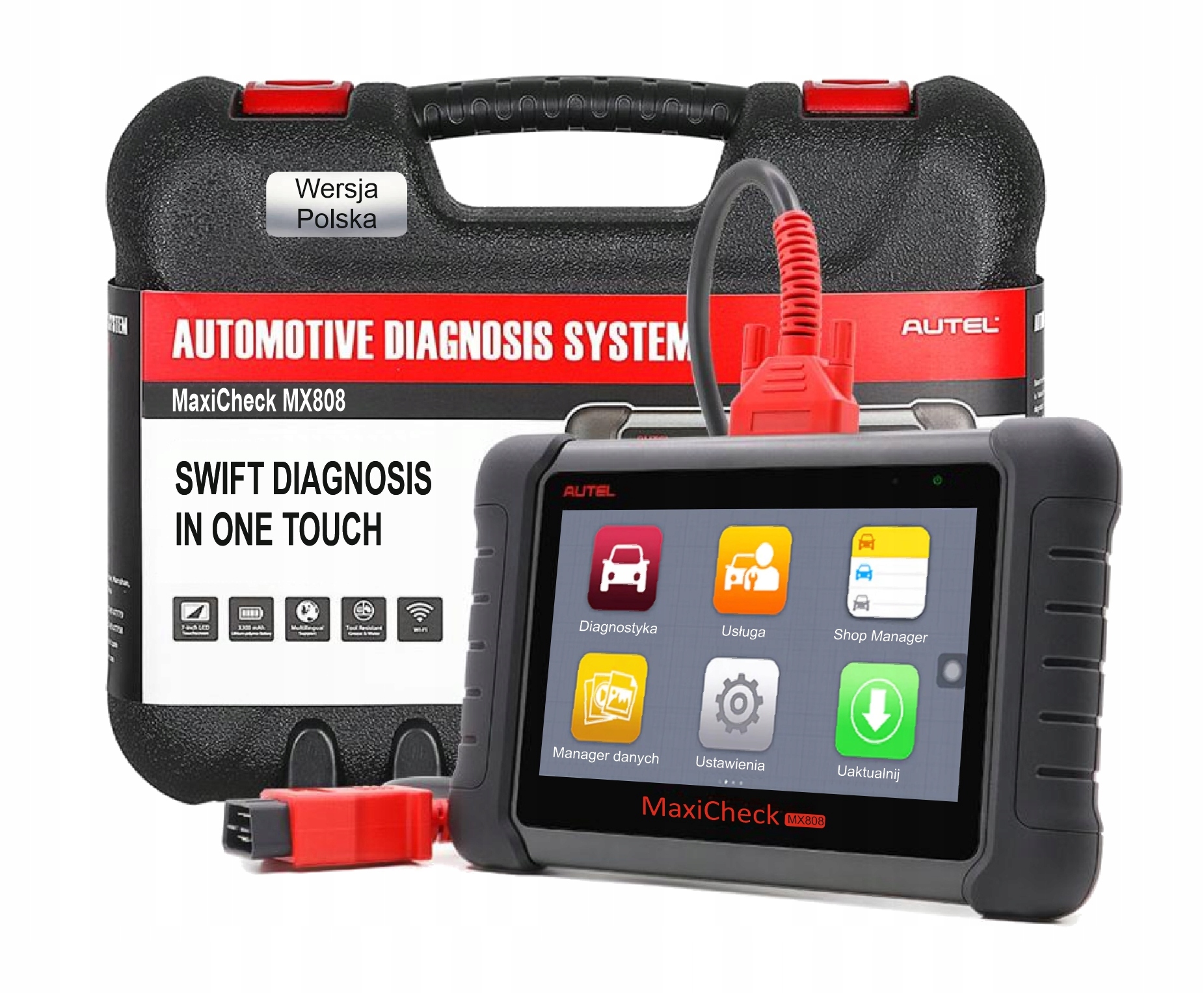 Autel MX808 Dealer 2026 Wersja Eu j.PL Tester Diagnostyczny OBD2