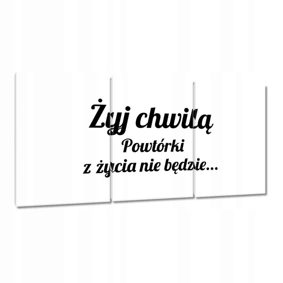 

Obrazy 120x60 Żyj chwilą