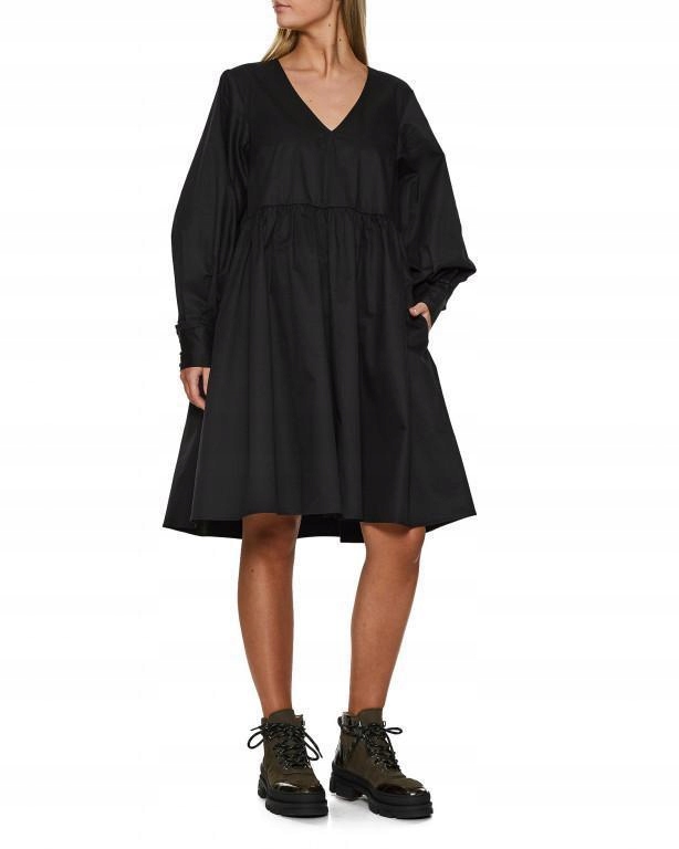 Gestuz Šaty Mini Oversize Černá 38 M M