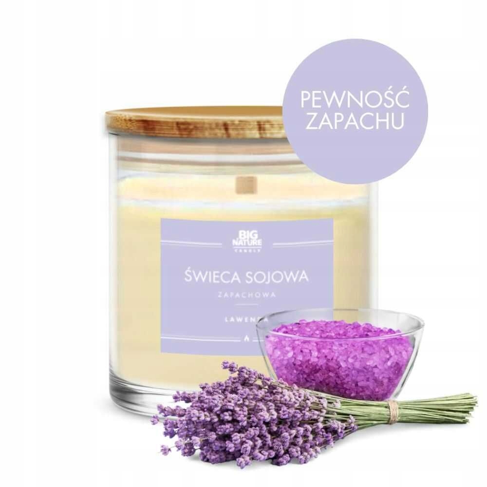 Świeca sojowa o zapachu LAWENDA 215g - BIG NATURE CANDLE — 4