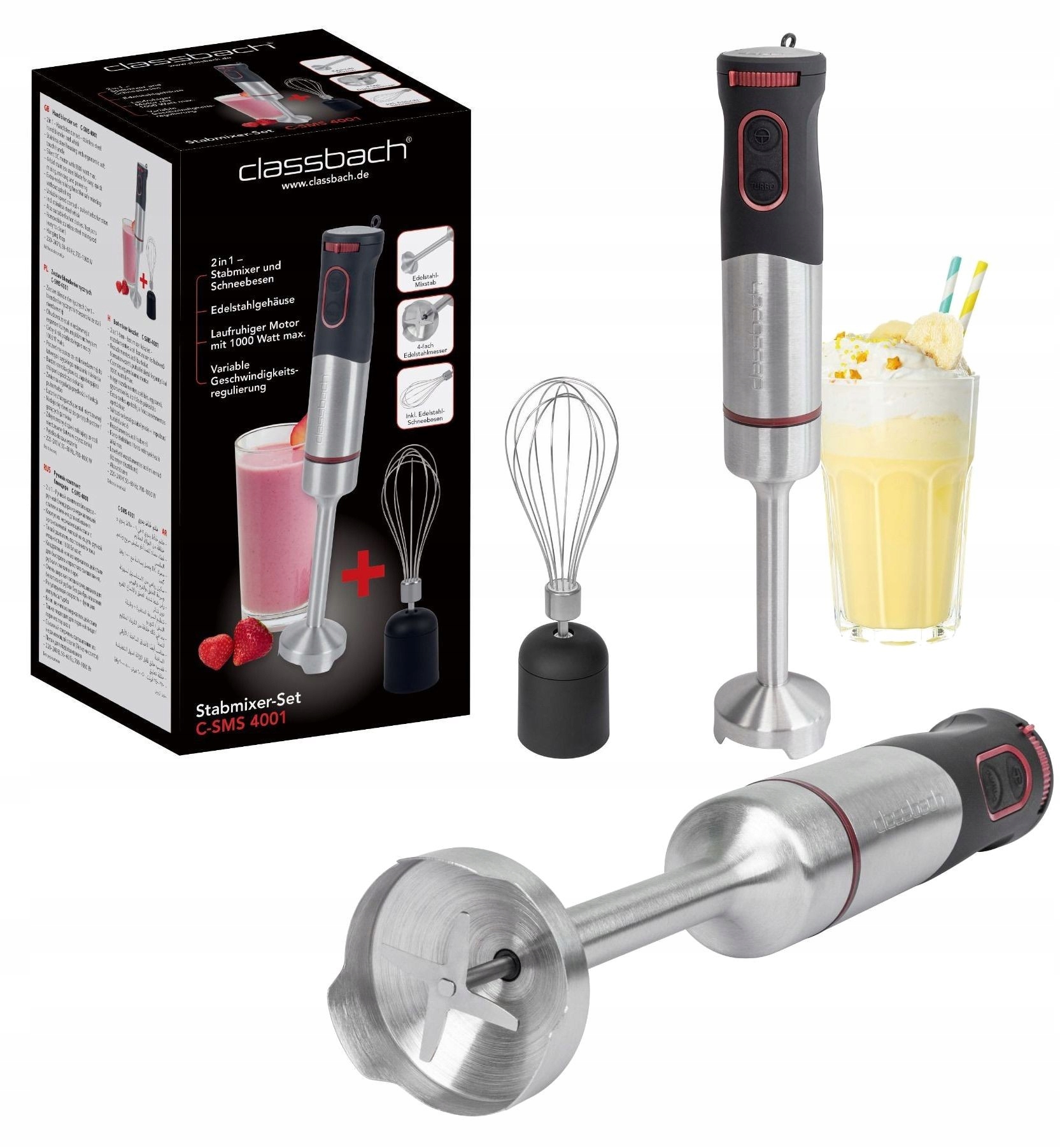 

Blender Ręczny Mikser Mocny Classbach C-sms 4001