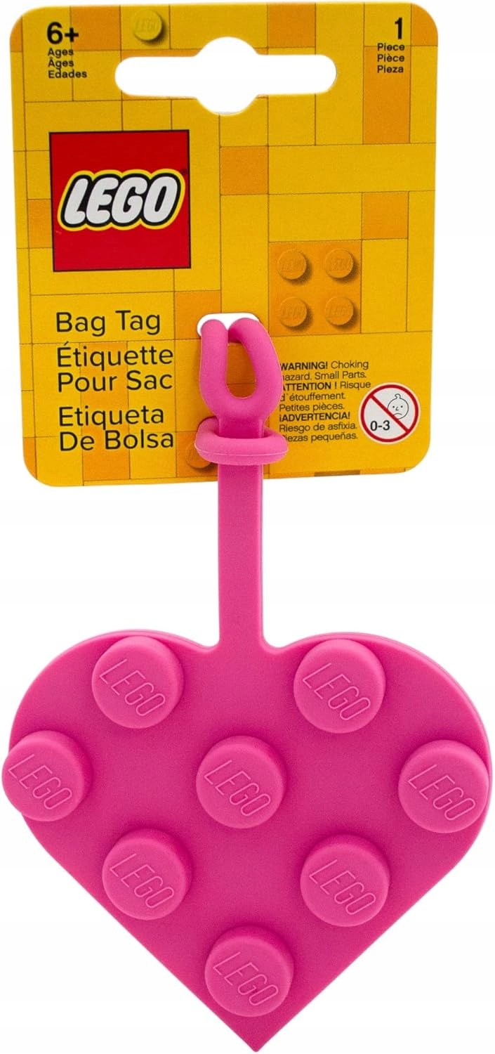 Lego Zawieszka do bagażu Serce różowe 53692