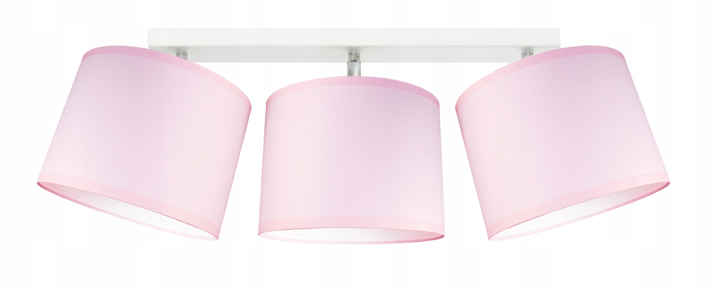 Lampa sufitowa ruchome klosze ABAŻUR PINK żyrandol