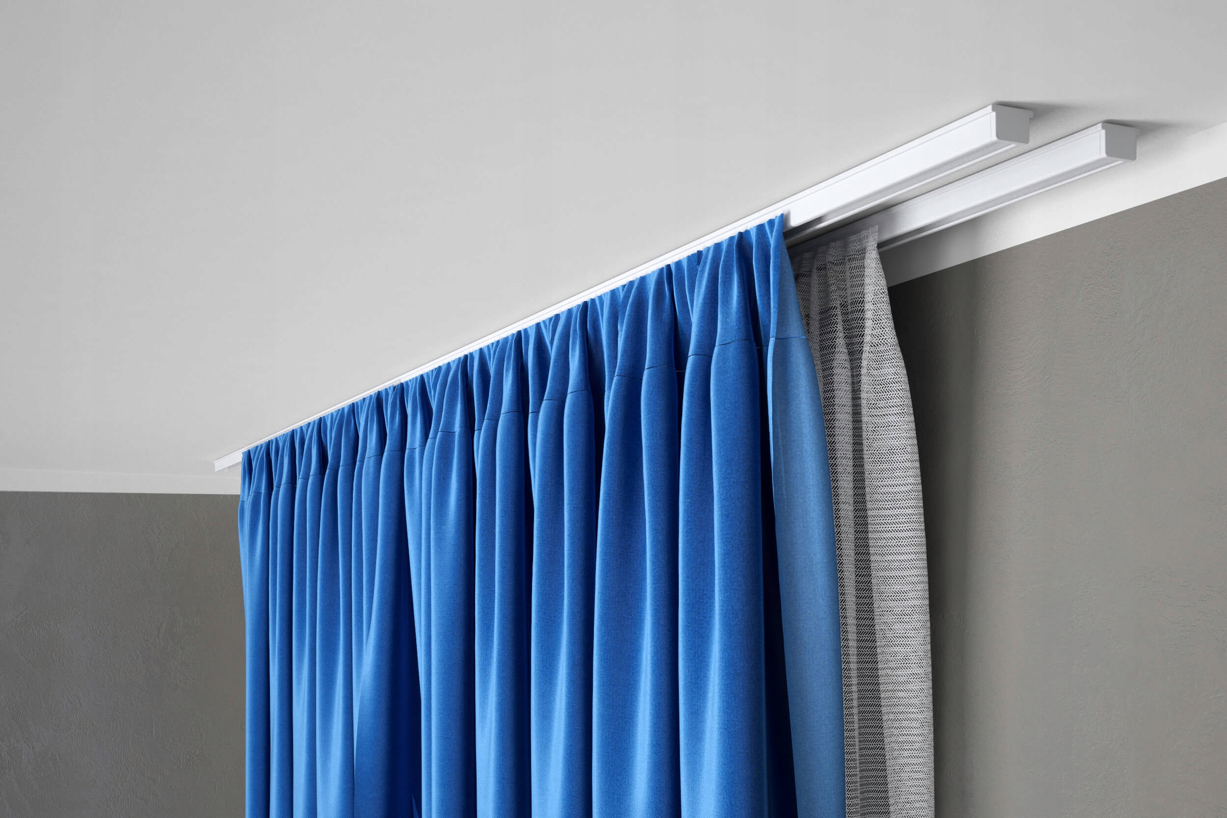 2 szyny aluminiowe do firan komplet akcesoria 1 mb