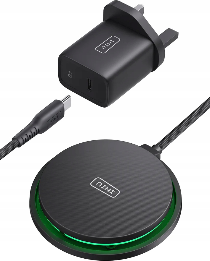 Bezprzewodowa ładowarka Magnetyczna Indukcyjna Iniu W11-E1 Qi2 15W Led