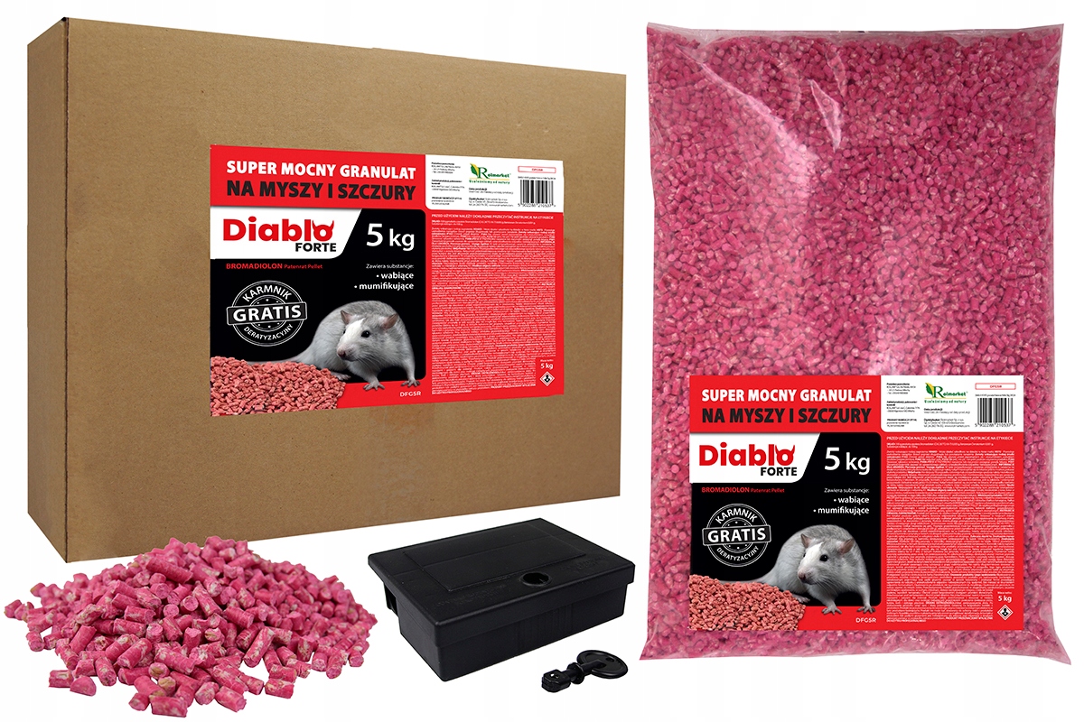 

Mocna Trucizna 5kg Na Myszy Szczury W Granulkach