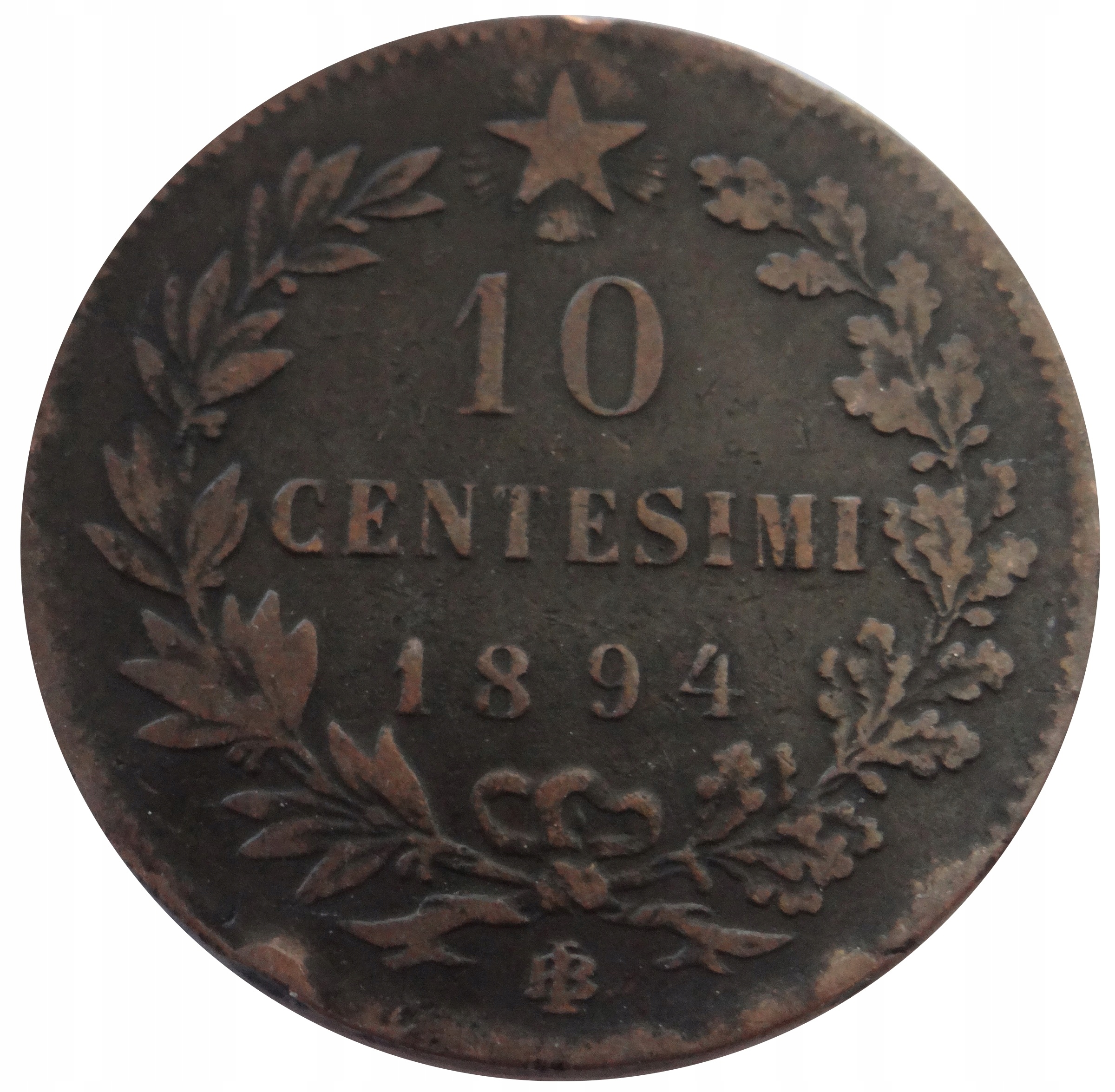 [10794] Włochy 10 centesimi 1894