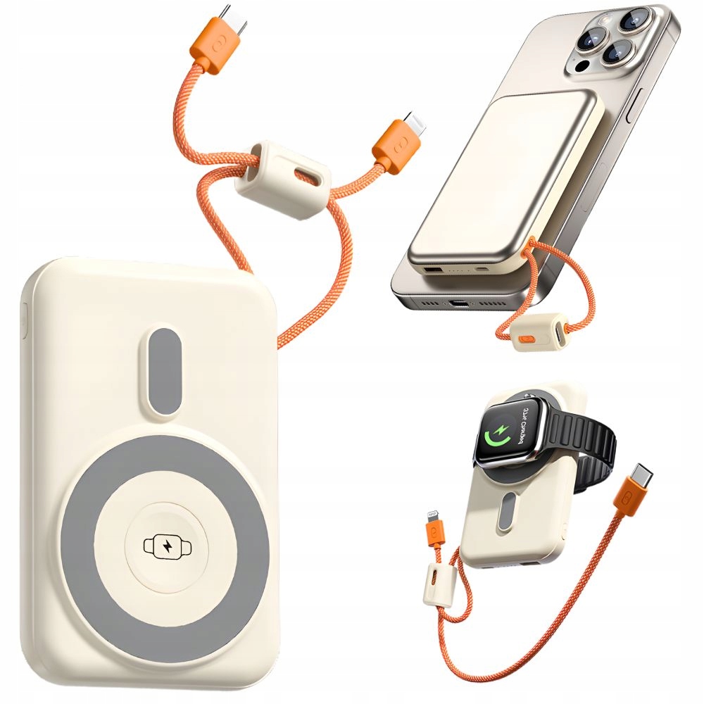 Powerbanka Rychlé Nabíjení 10000 mAh Usb Lightning Bezdrátová Výkonná Qc