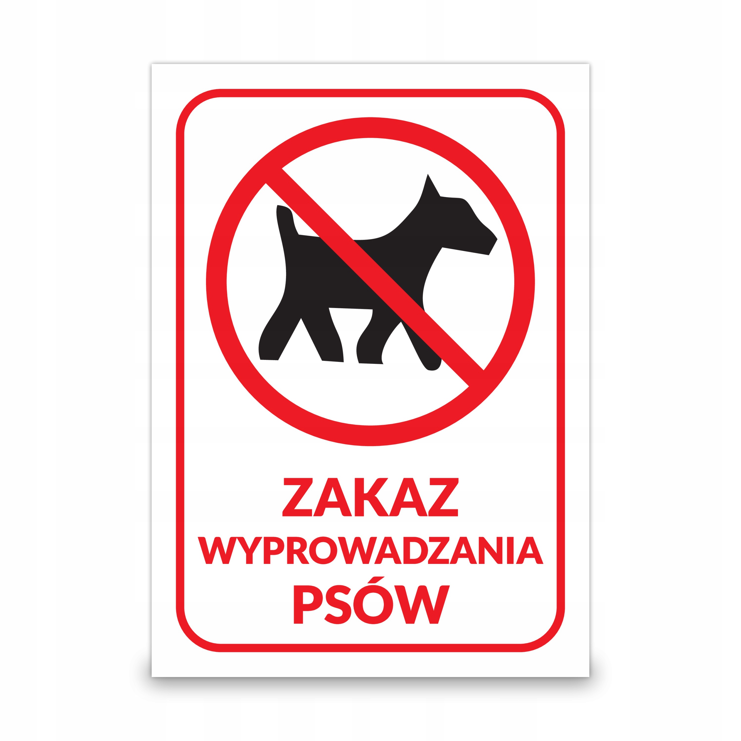 

Tabliczka Pcv Zakaz Wyprowadzania Psów 15x21