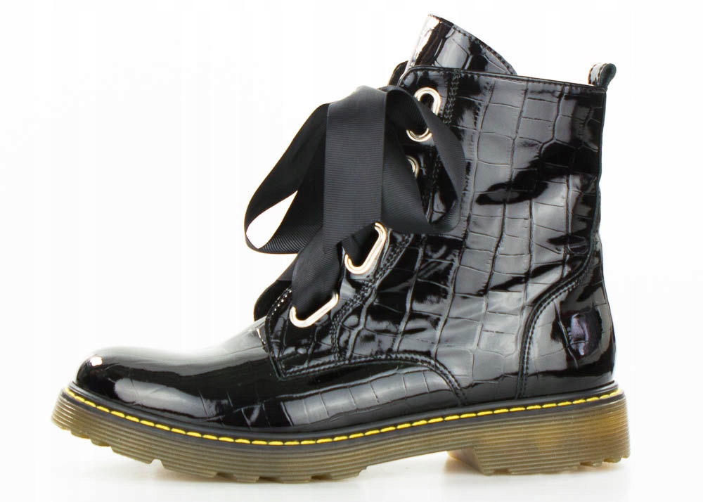 Černé Workery Kanady Dámský Lak Had Sempre 41