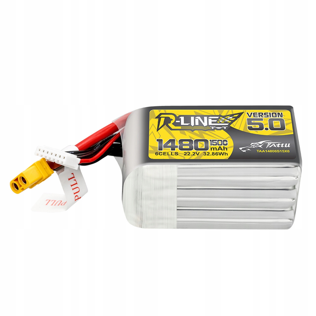 Lipol Tattu R-Line 5.0 6S 22.2V 1480mAh 150C XT60