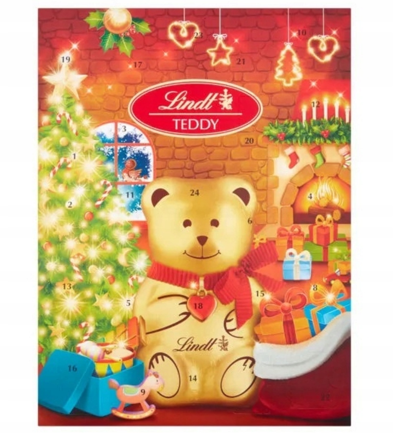 Адвент-календарь Lindt Teddy 2026, 24 окошка с молочным шоколадом 170 г — фото 5