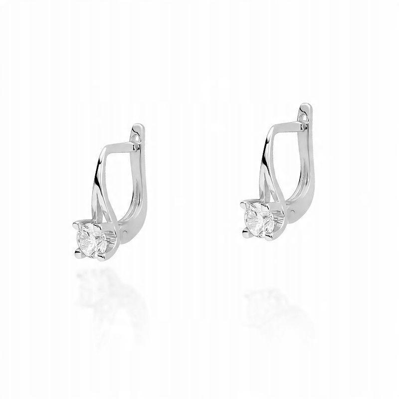 

Złote kolczyki brylanty 0,40ct angielskie zapięcie