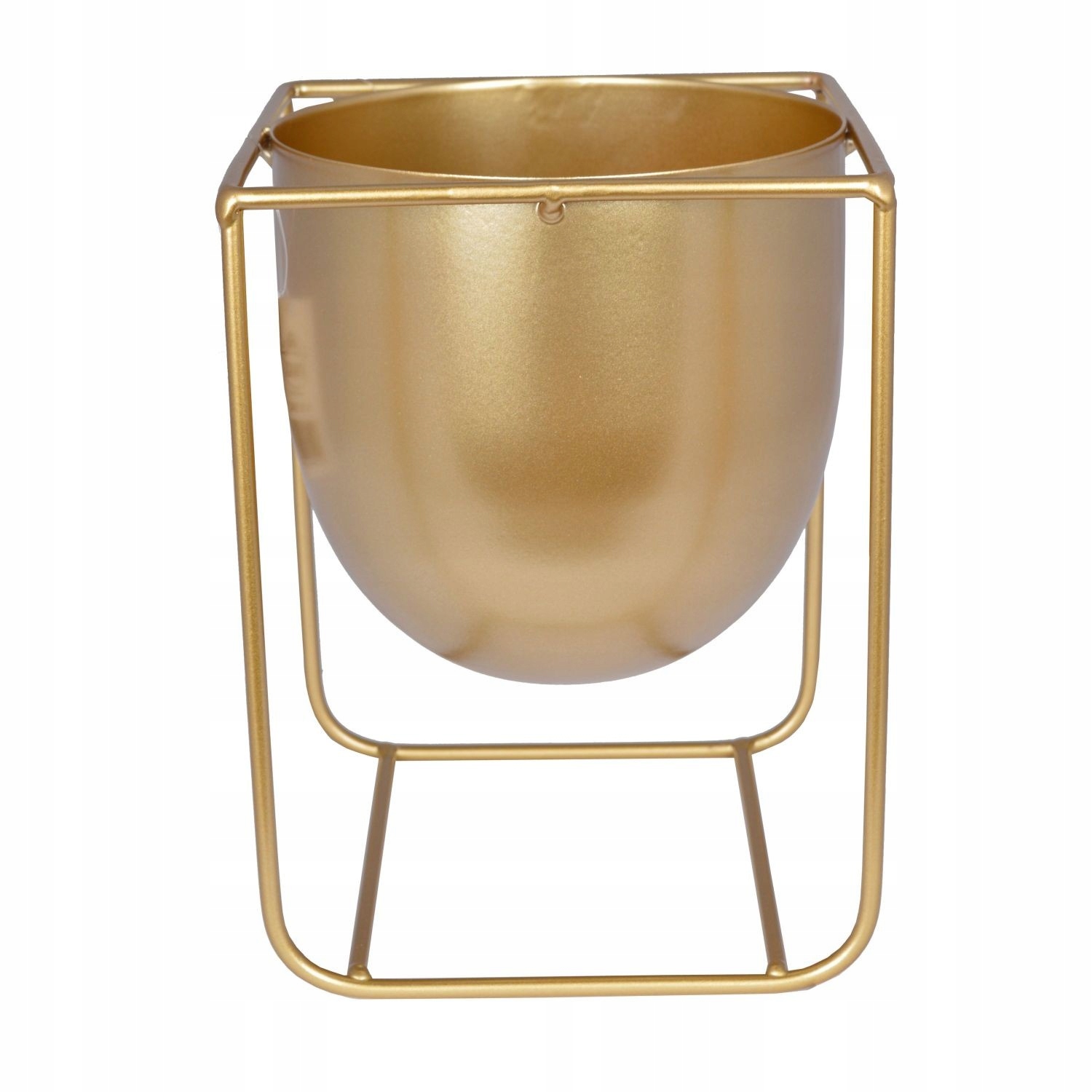 

Osłonka doniczka złota metalowa na nóżkach 20 cm