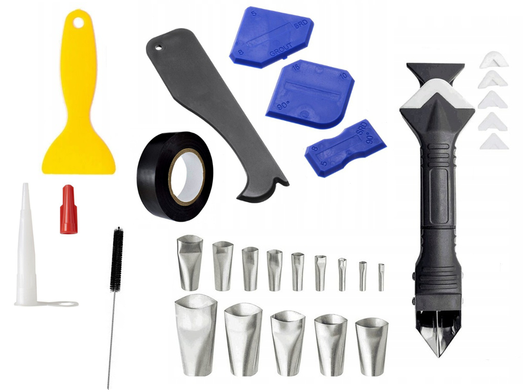 

Duży Zestaw Aplikatorów I Szpachelek Do Silikonu