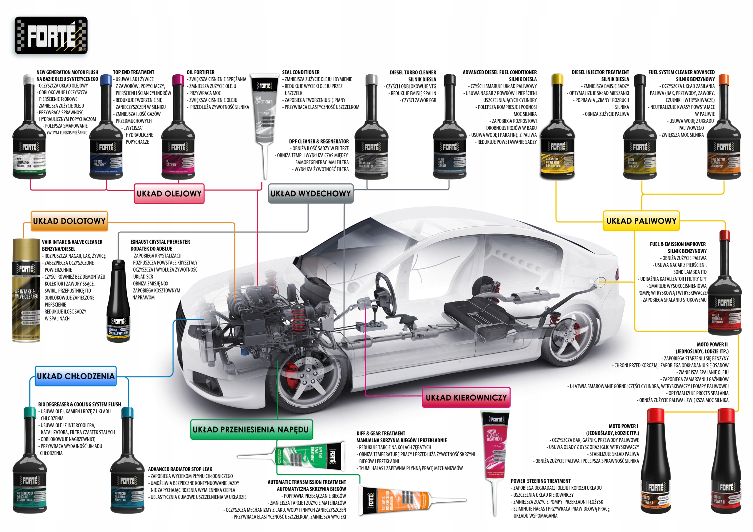 FORTE CZYŚCI UKŁAD PALIWOWY DIESEL TURBO EGR Rodzaj czyszczenie turbo, kolektora, EGR