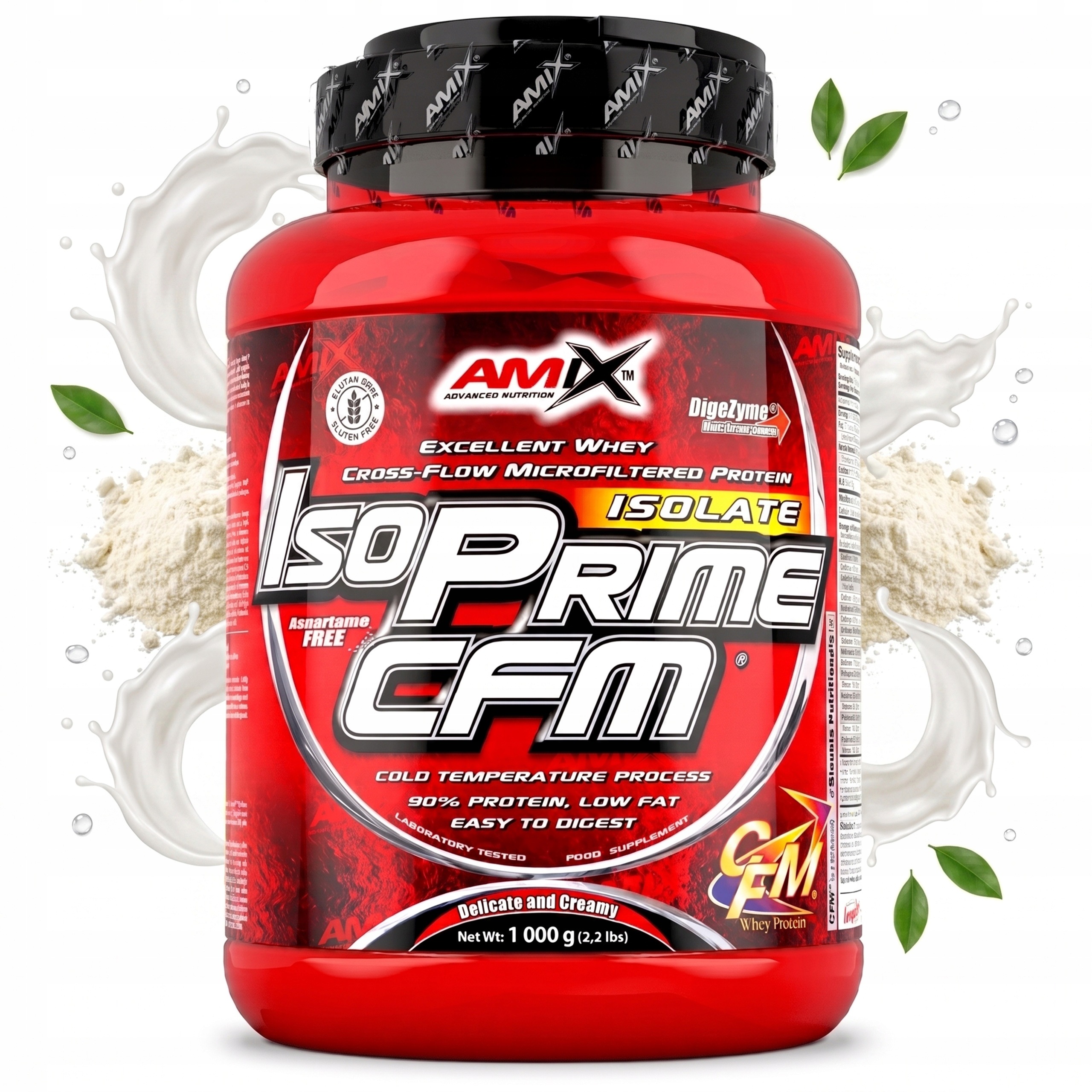 Proteinový izolát doplněk stravy Cfm 1 kg přírodní bez cukru a přísad