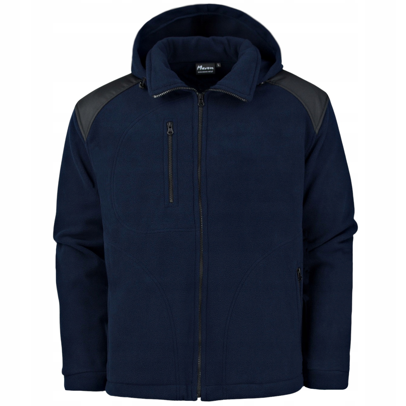 

Polski Gruby Polar Bluza Męska Granatowa KapturXXL