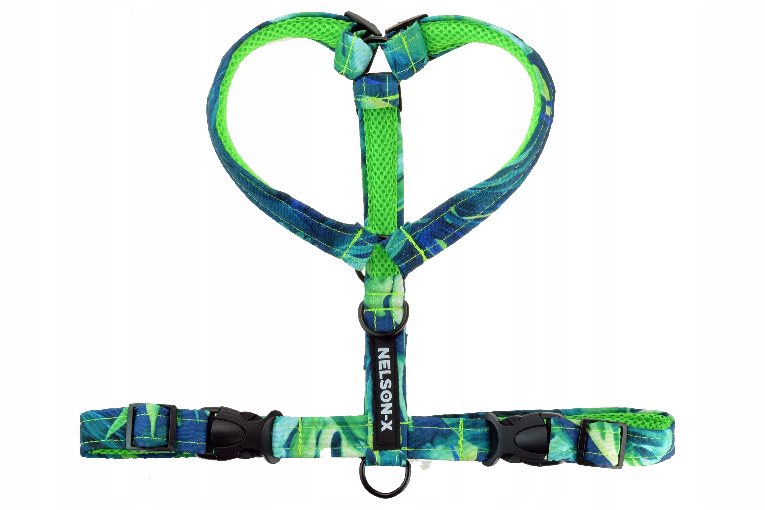 Levně Pásek Guard Pro Psa Nelson-x Floral Black, Velikost L, Černé Kování