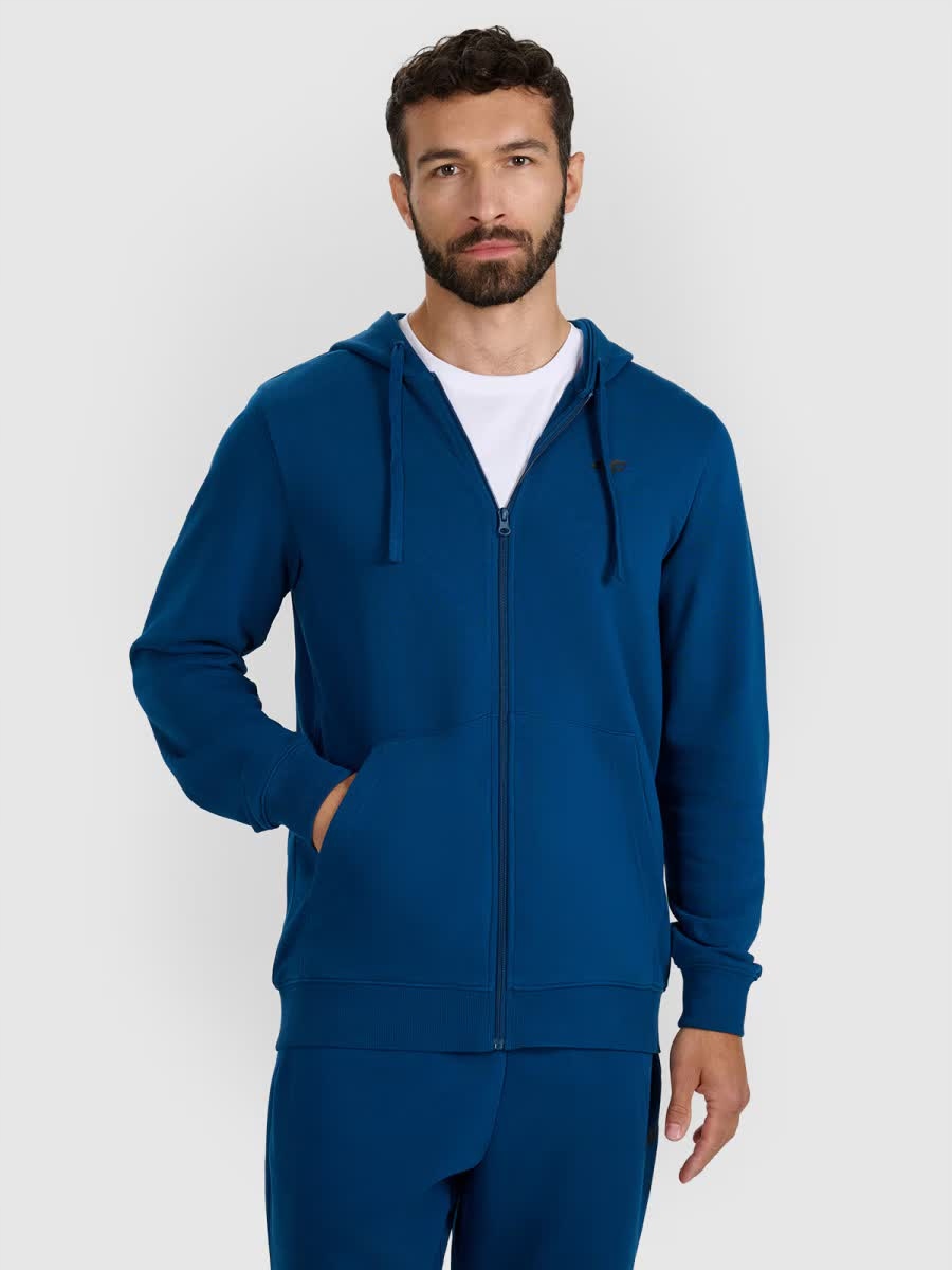 Mikina 4F Pánská Sportovní Tepláková S Kapucí Pro Každodenní Nošení, Teplá, Rozepínací