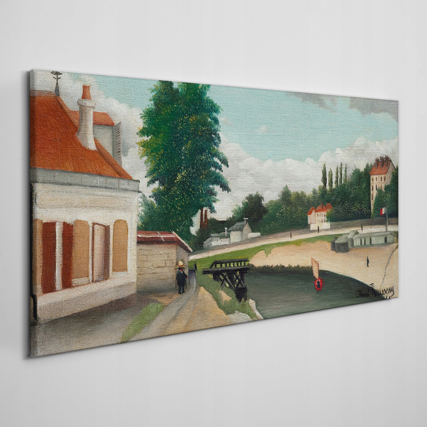 

Obraz na płótnie Miasto drzewa budynki 140x70 cm