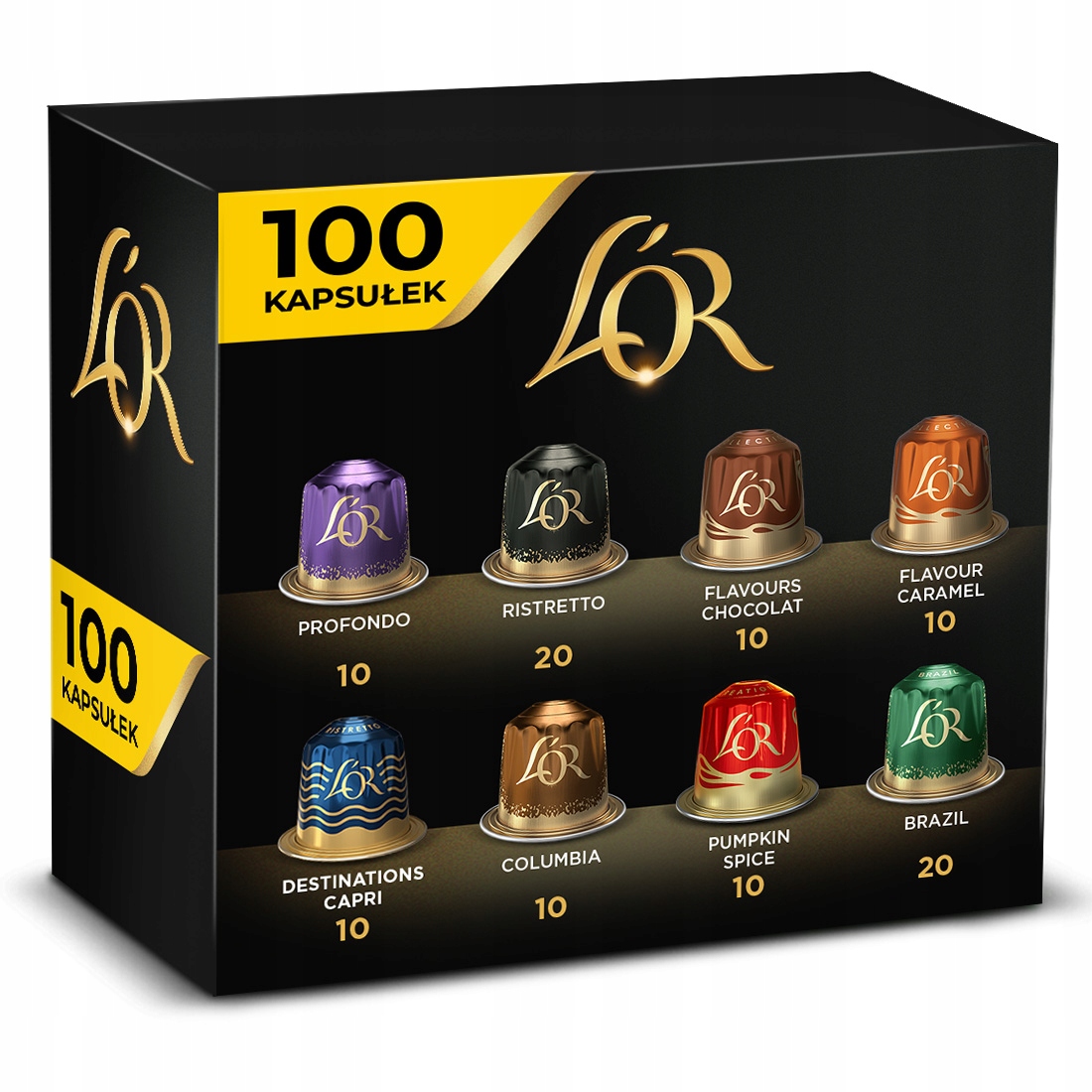 Kapsułki L'or zestaw do Nespresso(r)* mix z Capri Dolce Vita 9+1 Gratis!