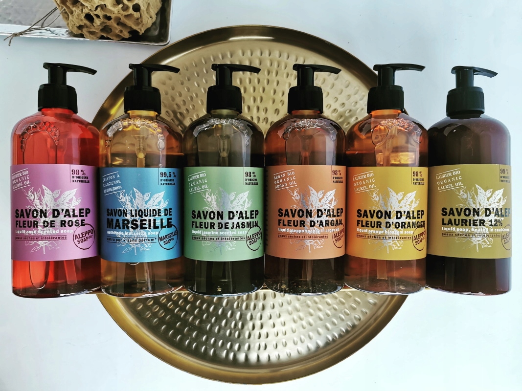 MYDŁO ALEPPO W PŁYNIE RÓŻANE 500 ml *LUX* Marka Aleppo Soap Co.