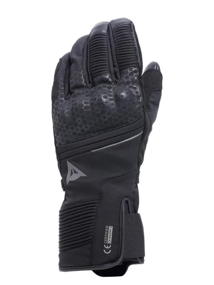 DAINESE TEMPEST 2 LONG Rękawice Motocyklowe Czarne Wodoodporne r. S Rozmiar S