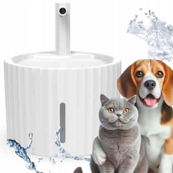 Levně Fontána Automatická napáječka s Led kohoutkem tichá 2,5 l pro kočky Els Pet