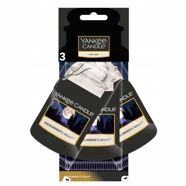 Midsummer's Night Yankee Candle zapach samochodowy 3 sztuki