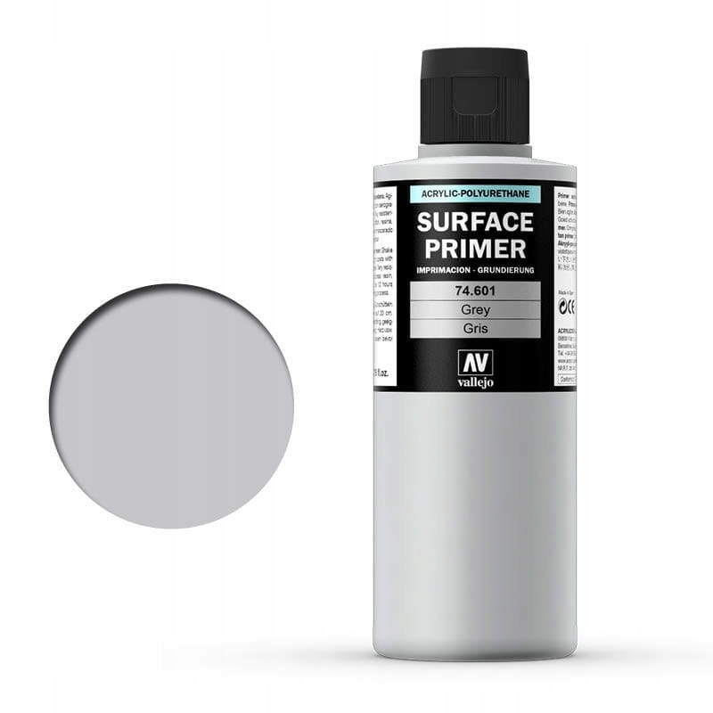 VALLEJO PRIMER - 74601 Surface Primer - Grey 200 ml