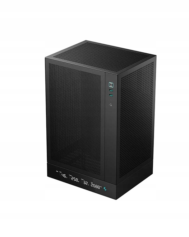 Deepcool skříň CH170 Digital vertikální miniITX 2xUSB 3.0 Usb-c čer