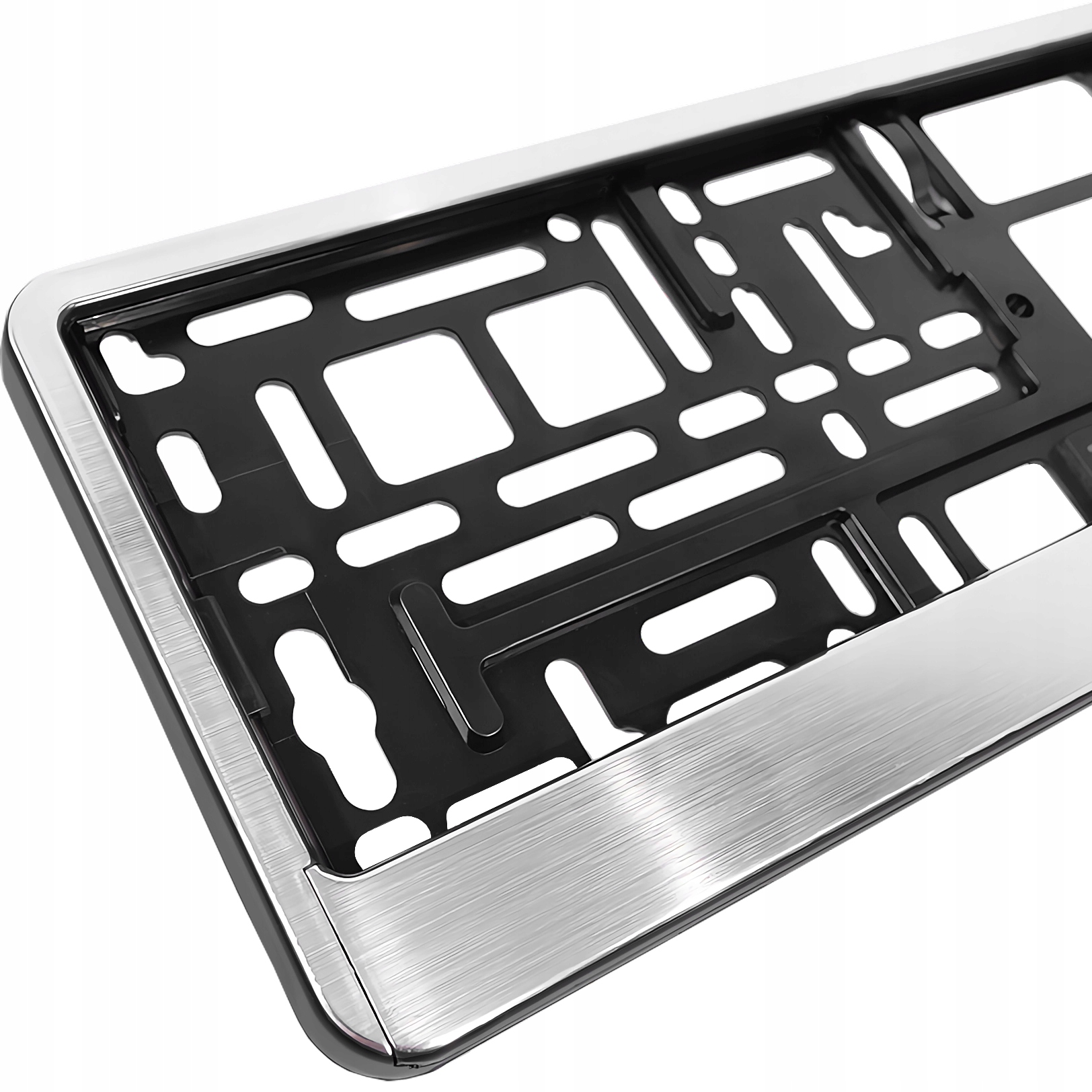 Ramka Pod Tablicę Rejestracyjna Ramki Do Tablic Szczotkowane Aluminium Pl