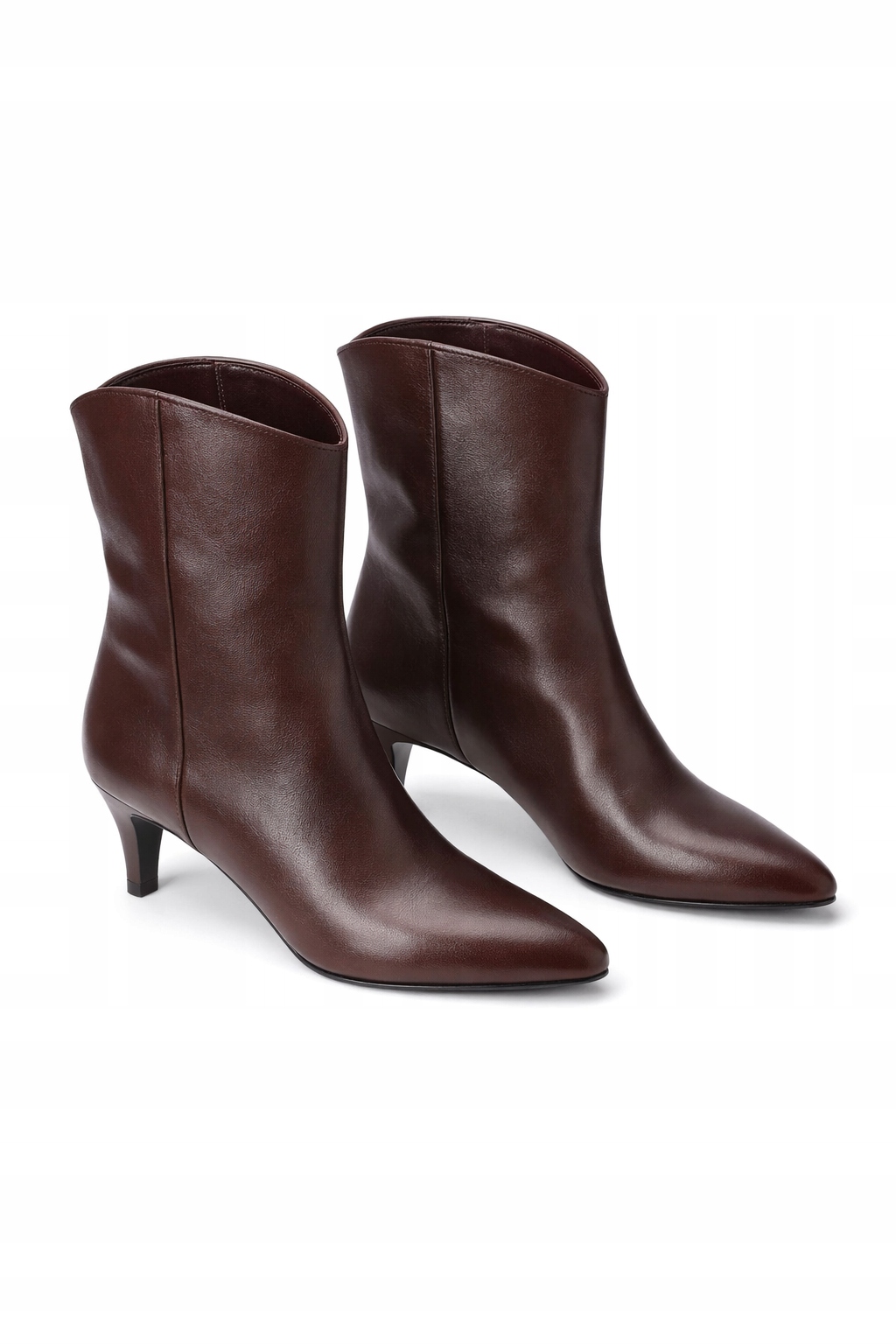 By Far Kotníkové Boty V Čokoládové Barvě S Podpatkem Špendlík 36 I3C