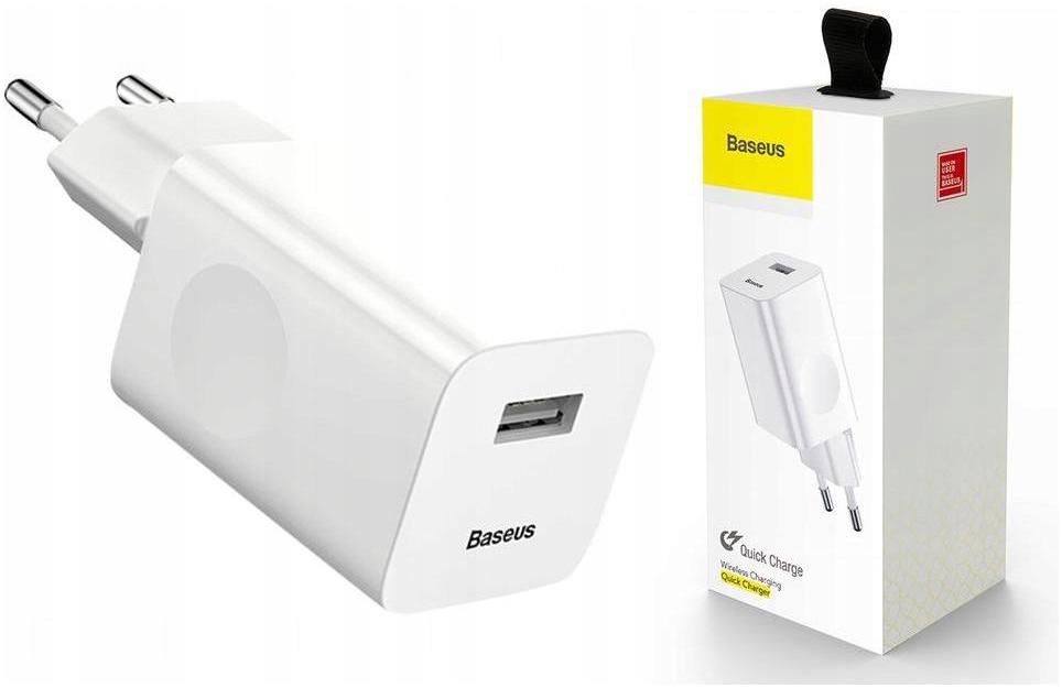 

Baseus Szybka Mocna Ładowarka Sieciowa Usb Qc 24W