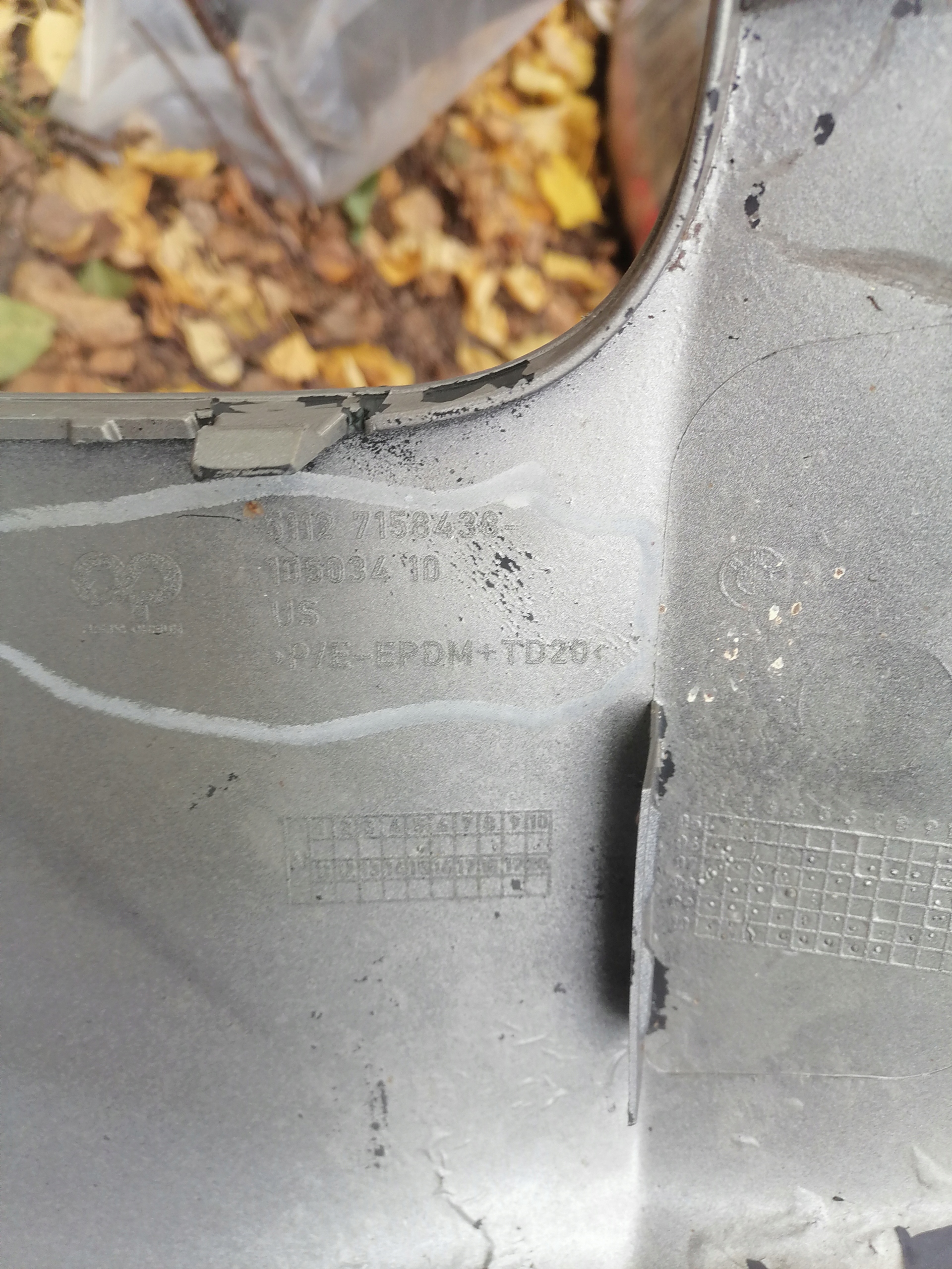 bumper rear part BMW X5 E70 PDC 7158438